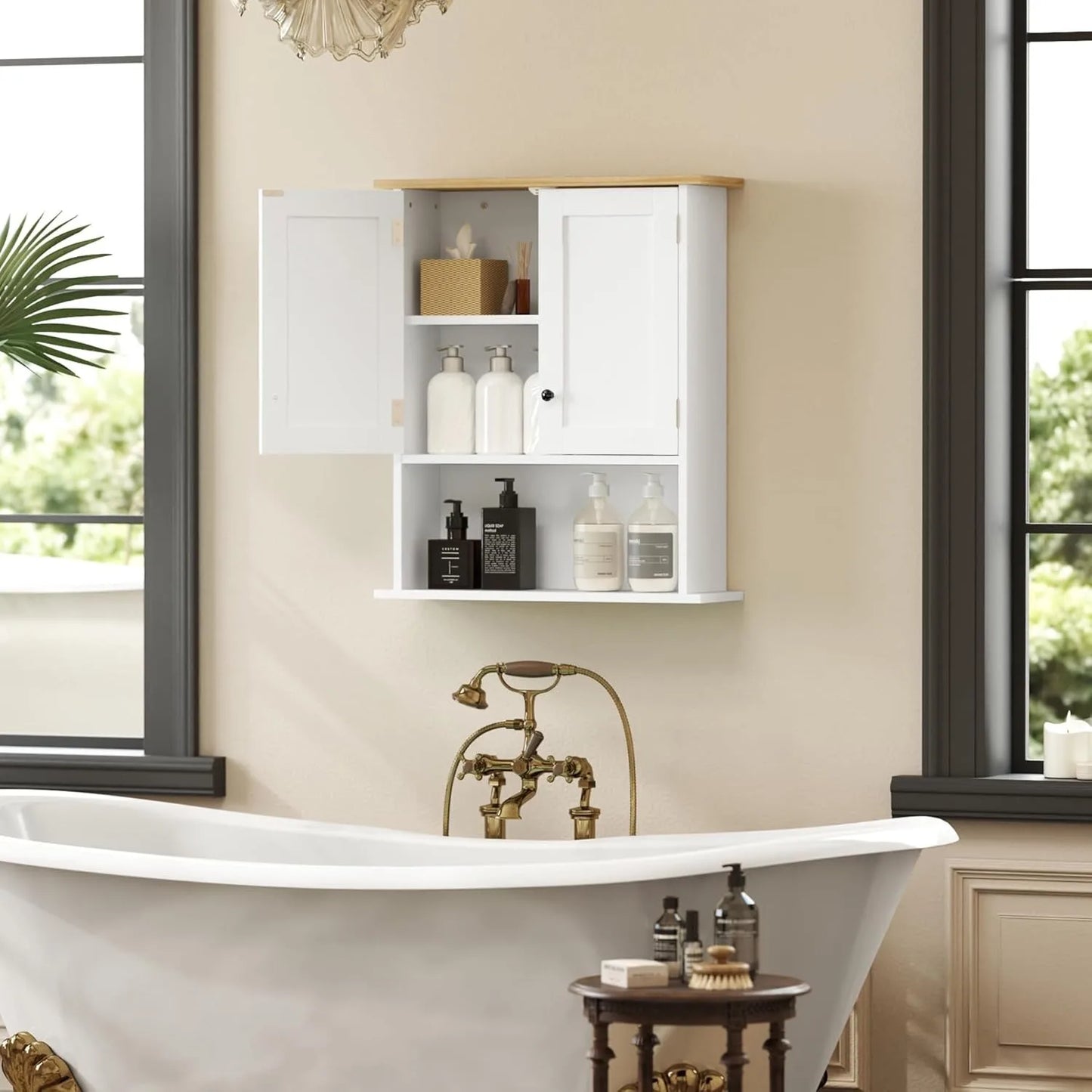 Bathroom Wall Cabinet Mounted Medicine Cabinet With Adjustable Shelf