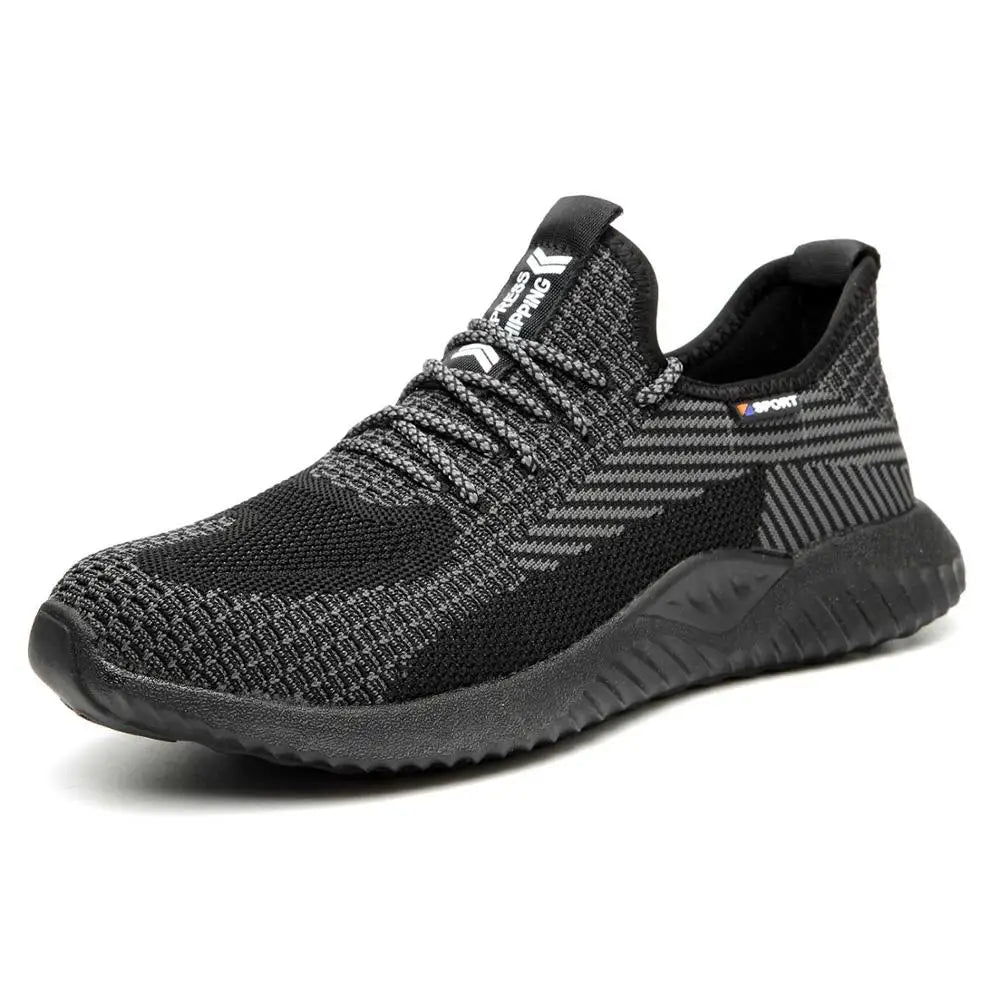 SUADEX Men Steel Toe Safety Work Shoes Breathable Antislip