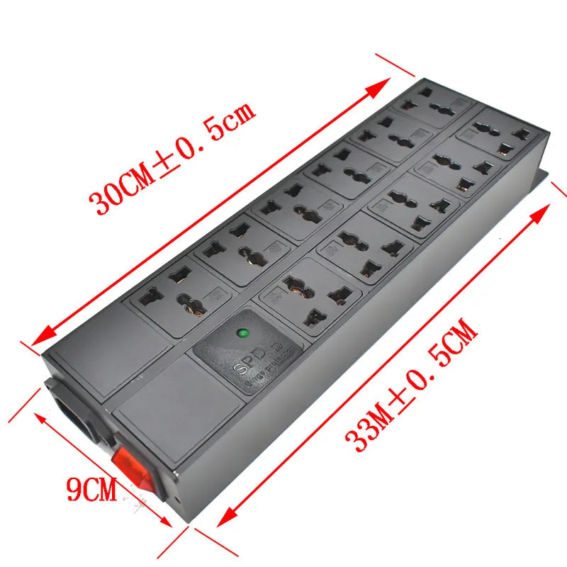 Strider Rui C14 Port PDU Power Strip Surge Protection