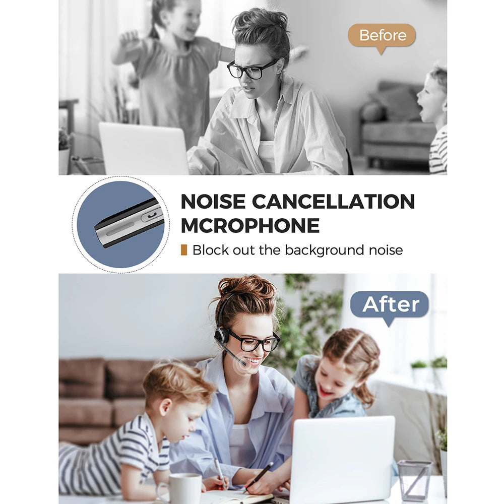 MPOW M5 Wireless Headphones With Microphone Bluetooth 5.0