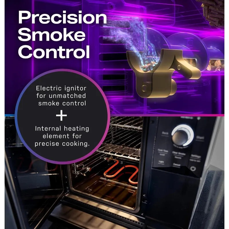 Smart Indoor Pellet Smoker With WiFi And Active Smoke Filtration