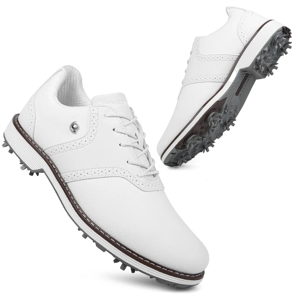 Lenox Golf Shoes Men Spiked Lace-Up for Golfers Walking