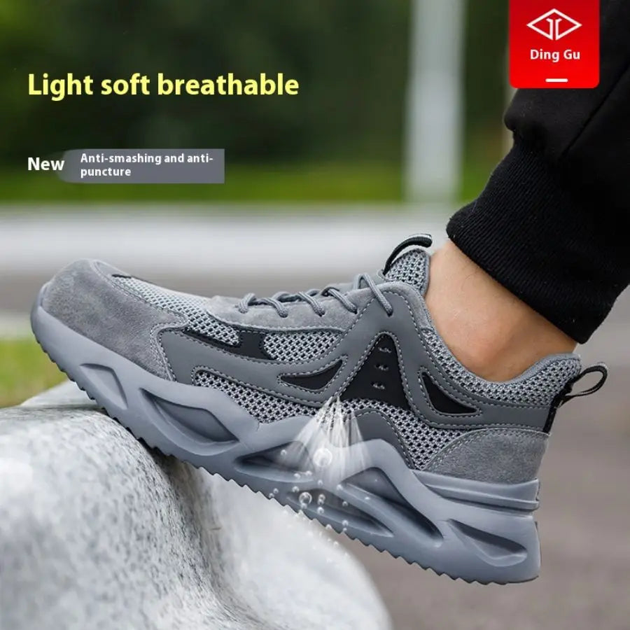 Men's Smash And Puncture-Resistant Soft-Soled Work Shoes