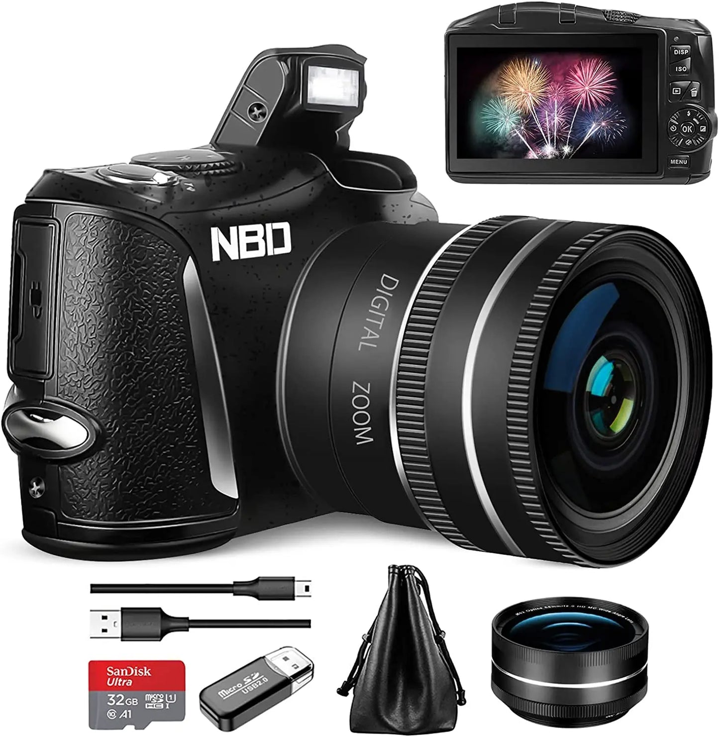 NBD 4K Digital Camera for Photography and Video 48MP