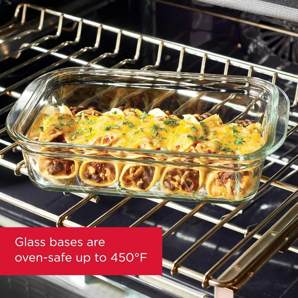 Premium Glass Food Storage Containers BPA Free Leak Proof