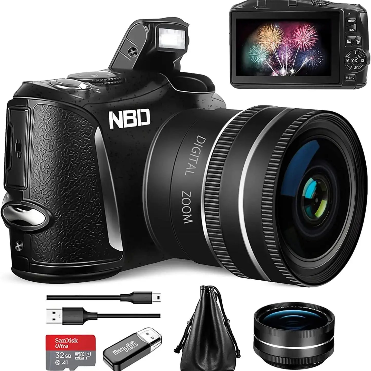 NBD 4K Digital Camera for Photography and Video 48MP