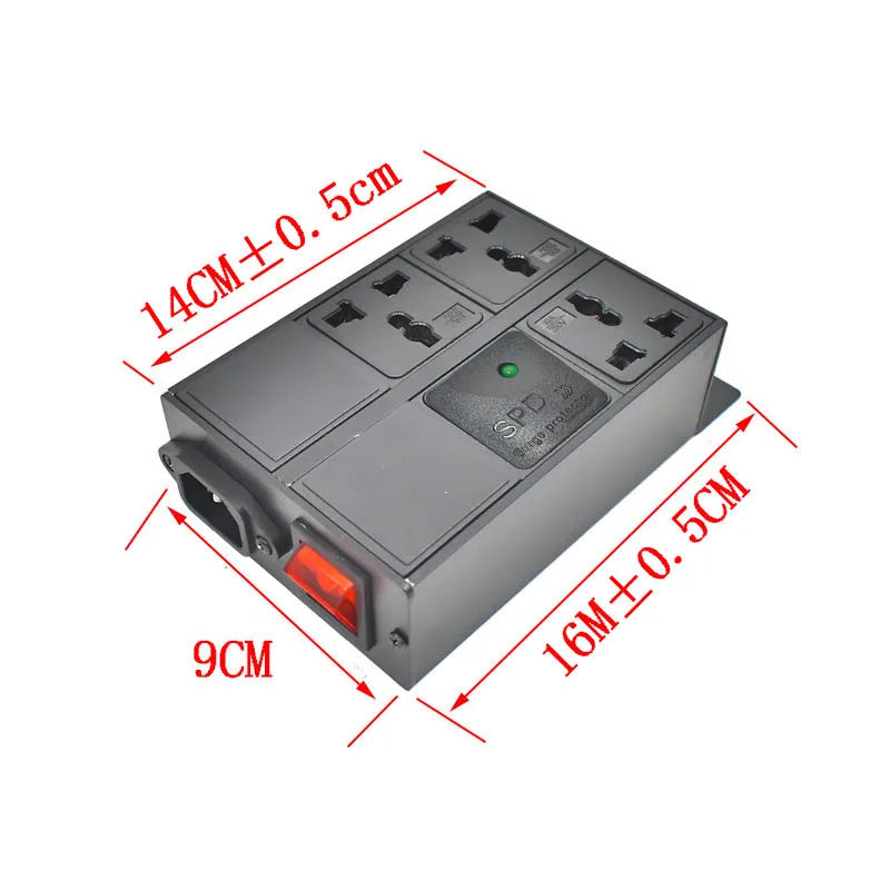 Strider Rui C14 Port PDU Power Strip Surge Protection