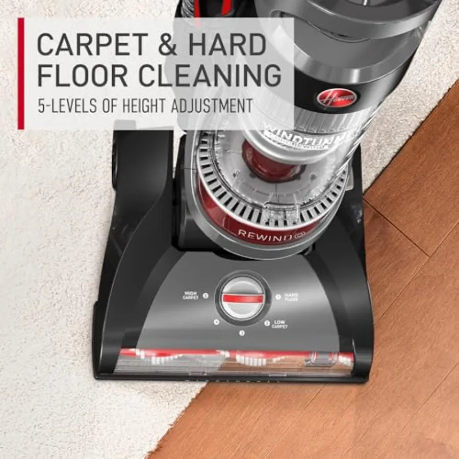 SHXI WindTunnel Cord Rewind Pro Bagless Upright Vacuum for Carpets and Floors