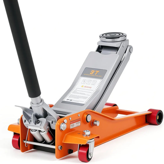 HiMISS 3 Ton Low Profile Hydraulic Floor Jack Dual Piston