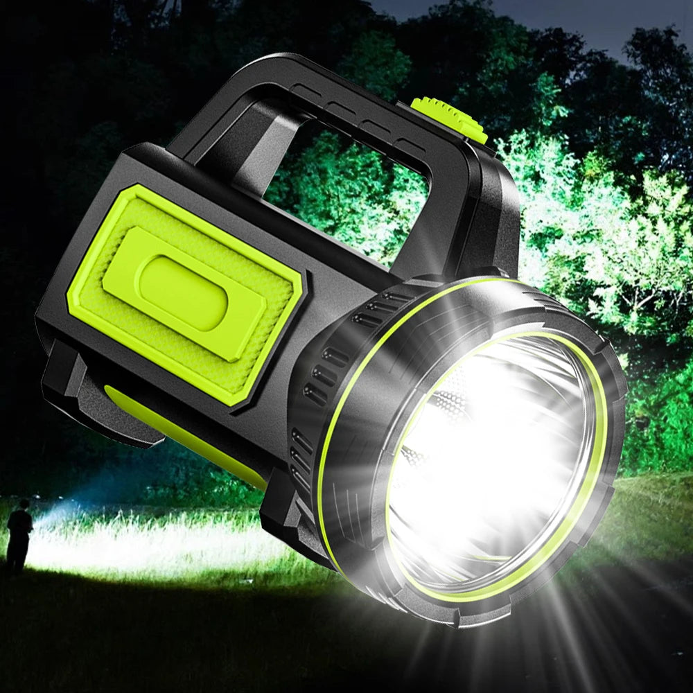 Rechargeable LED Flashlight 600LM Handheld Searchlight For Outdoor Camping