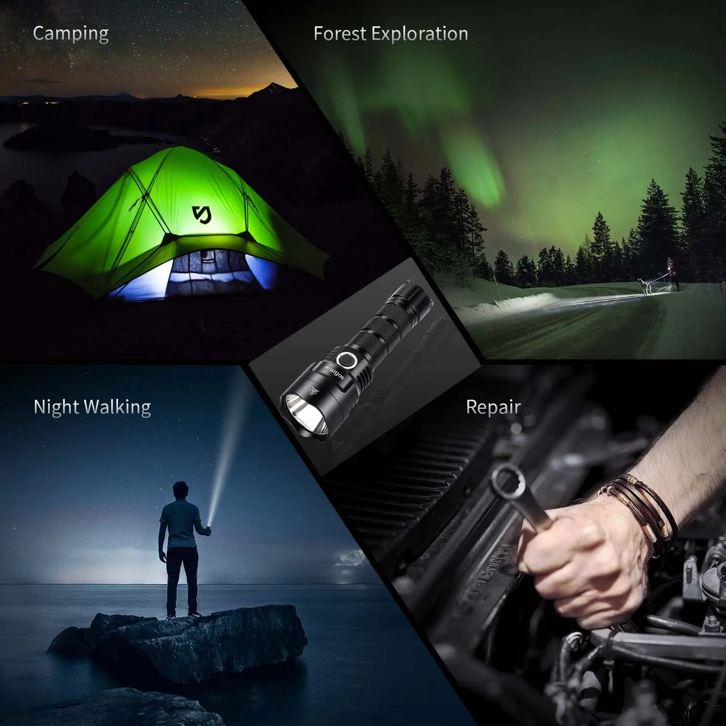 Sofirn C8G Powerful LED Flashlight 21700 SST40 Battery