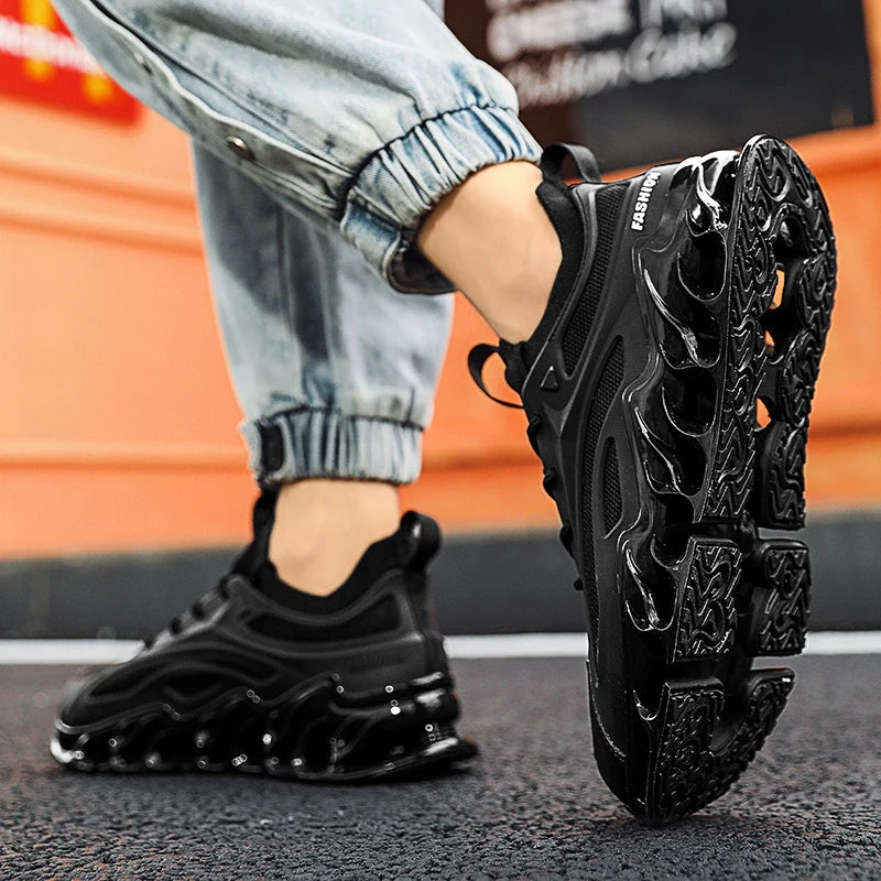 Lexsan Men's Casual Sneakers Breathable LaceUp Running Shoes