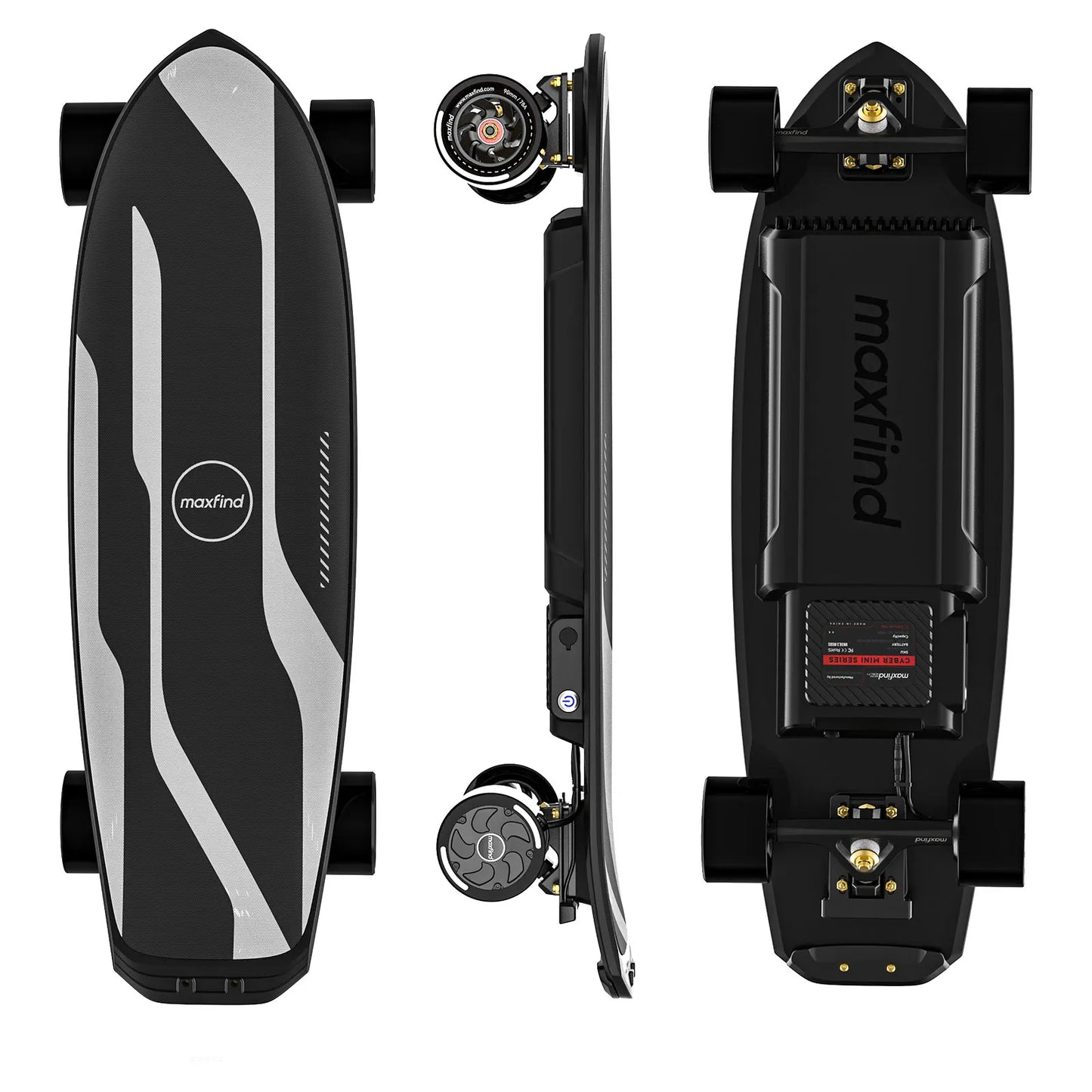Maxfind Cyber Mini Air 99Wh Electric Skateboard With Remote Lights