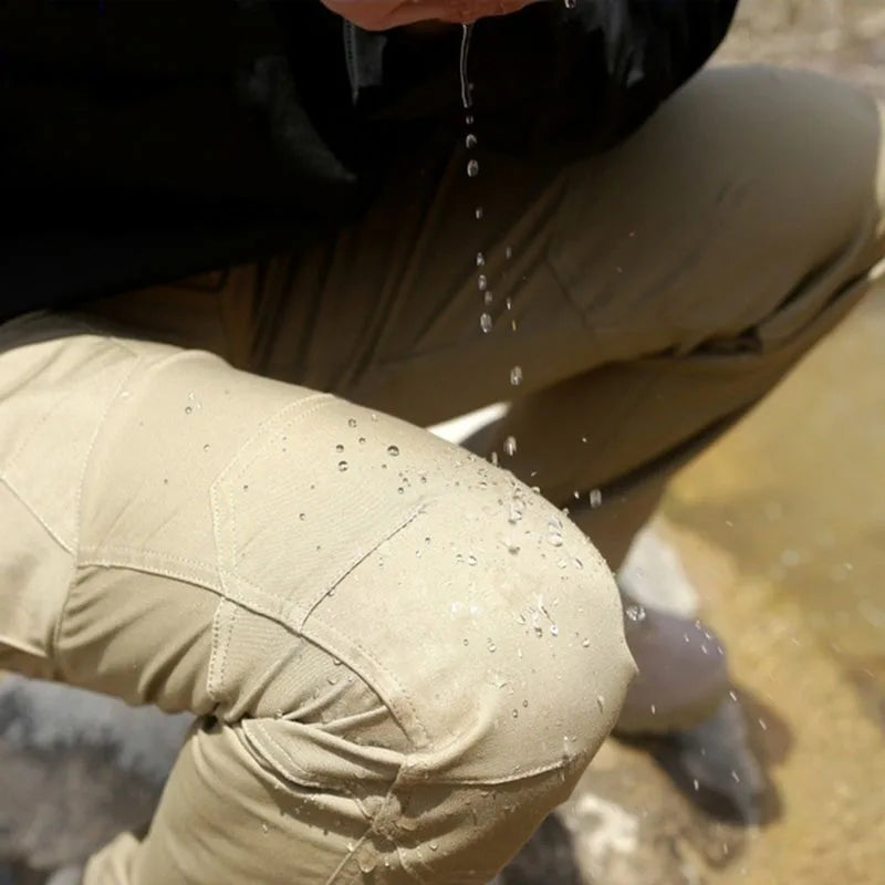 Men's Summer Tactical Cargo Pants Lightweight Waterproof Outdoor Hiking
