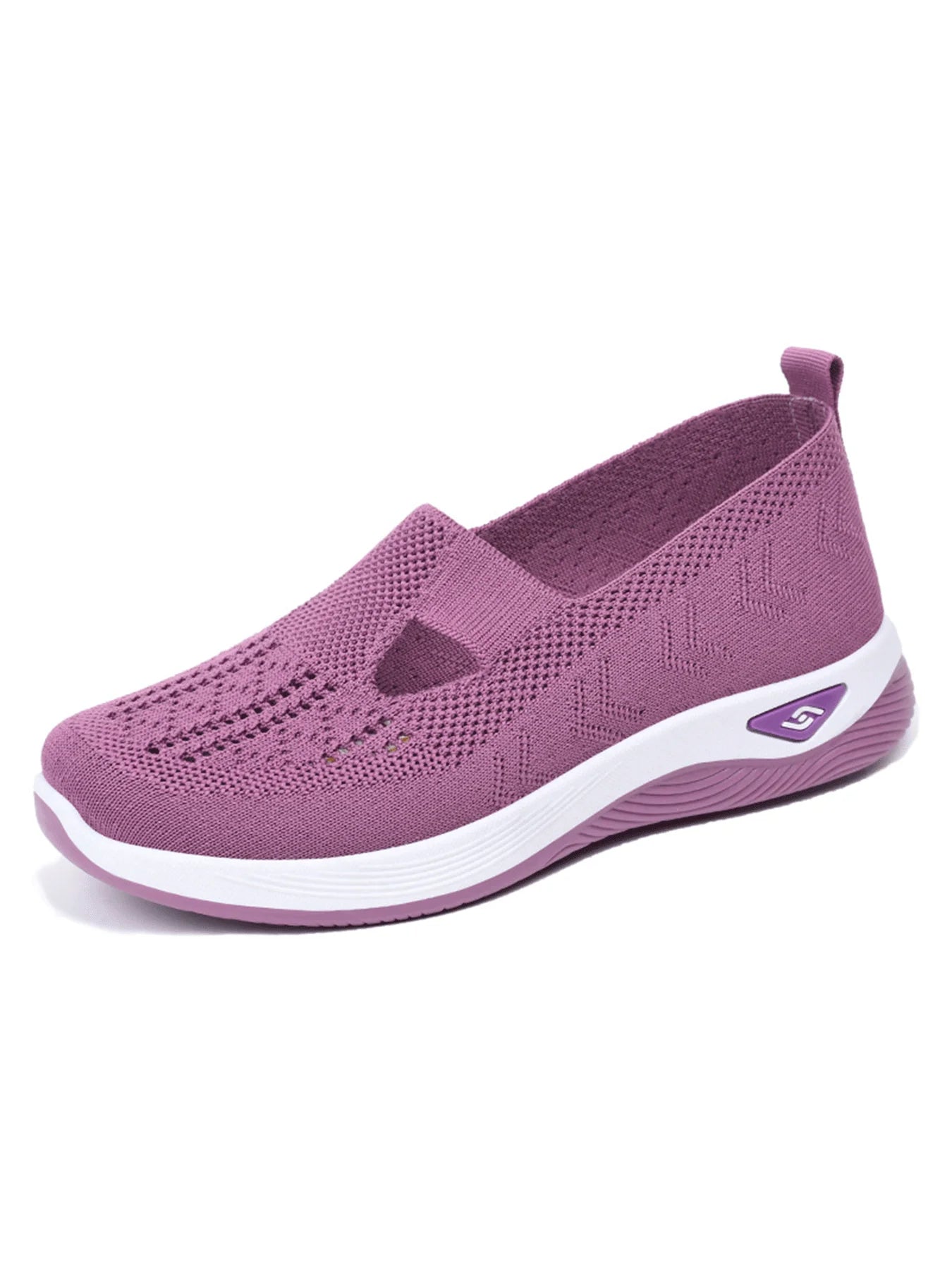 NONE Womens Breathable Low Top Knit Sneakers Casual Shoes