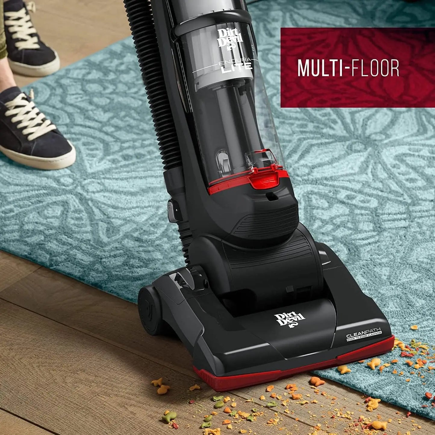 Lightweight Upright Bagless Vacuum Cleaner For Carpet And Hard Floors