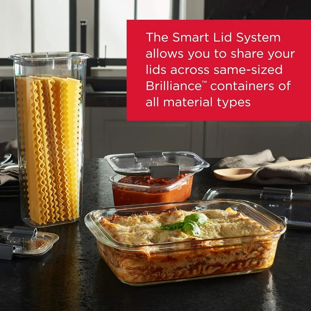 Premium Glass Food Storage Containers BPA Free Leak Proof