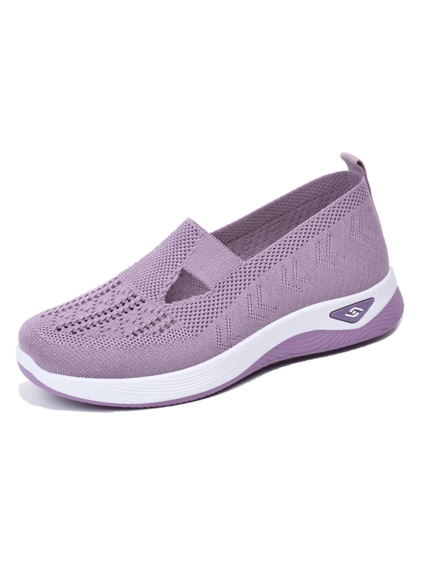NONE Womens Breathable Low Top Knit Sneakers Casual Shoes