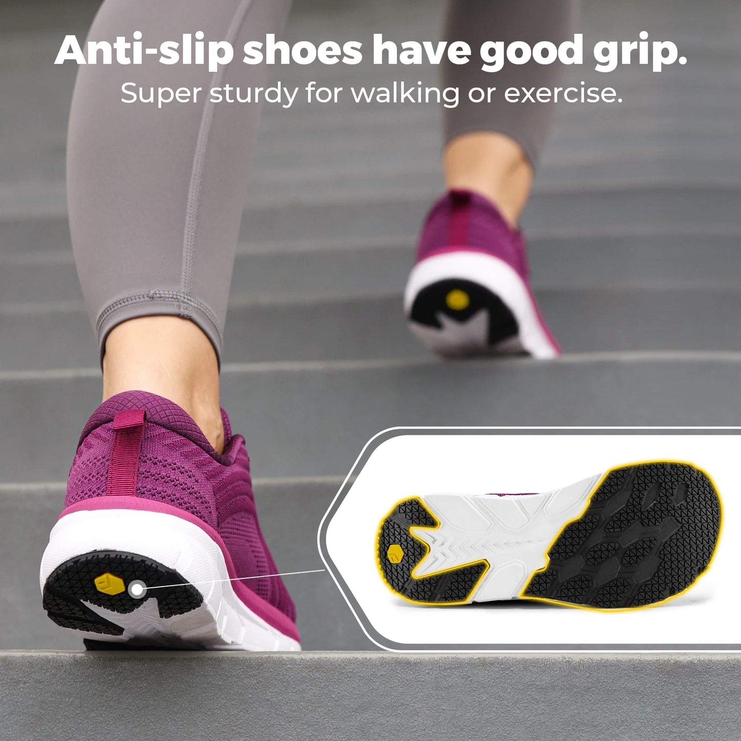 Fittington Wide Toe Women's Sport Shoes With Arch Support