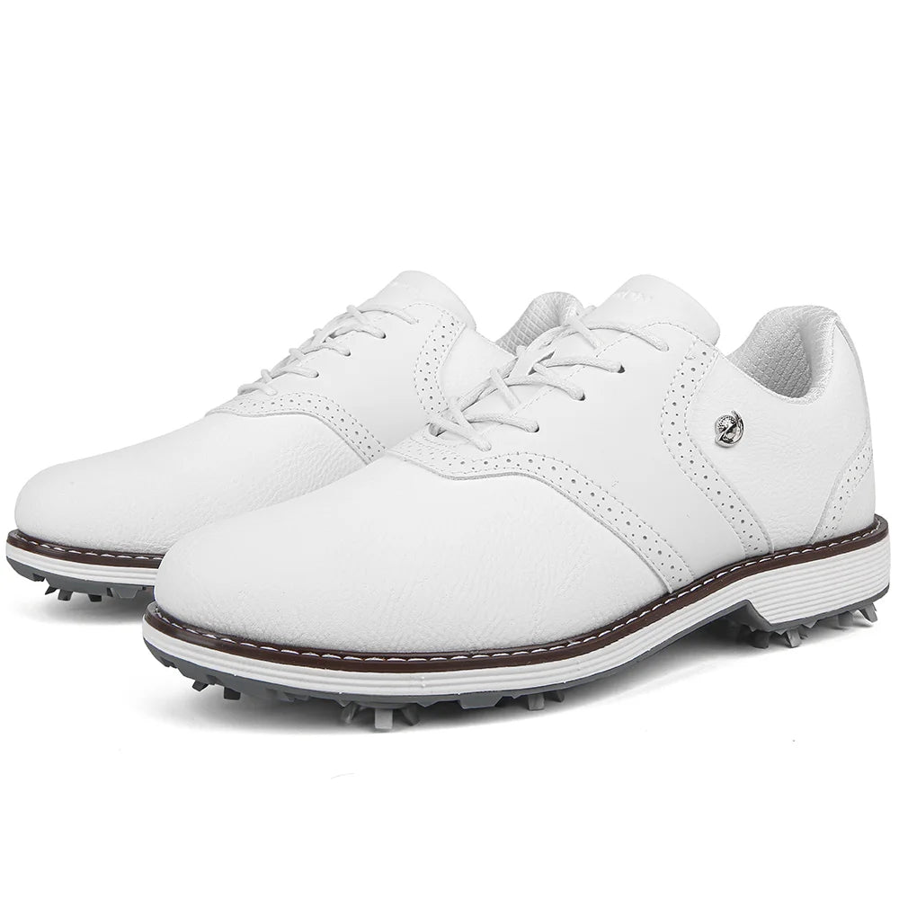 Lenox Golf Shoes Men Spiked Lace-Up for Golfers Walking