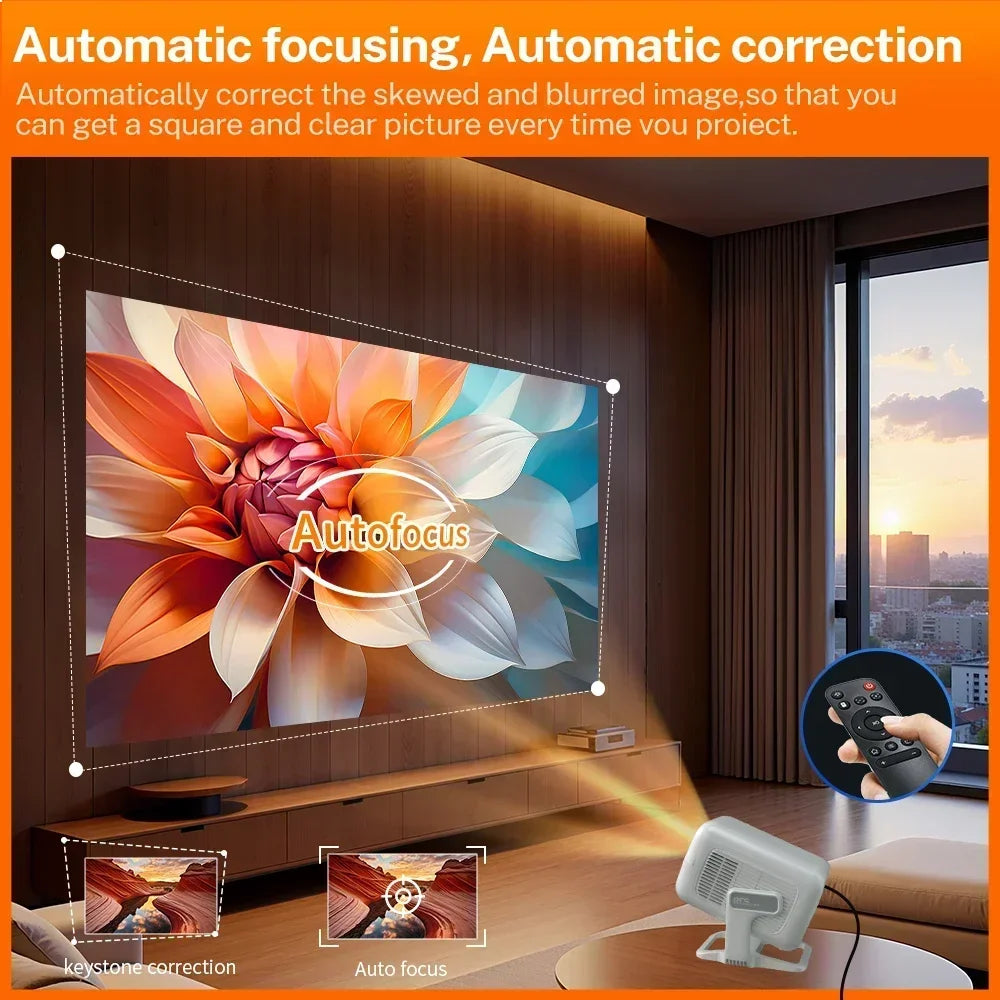 LynCast HY300 Projector 450 ANSI Android 11 BT54 WiFi6