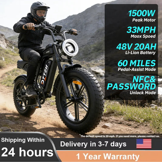 F6 Electric Mountain Bike for Adults 1500W NFC Unlock