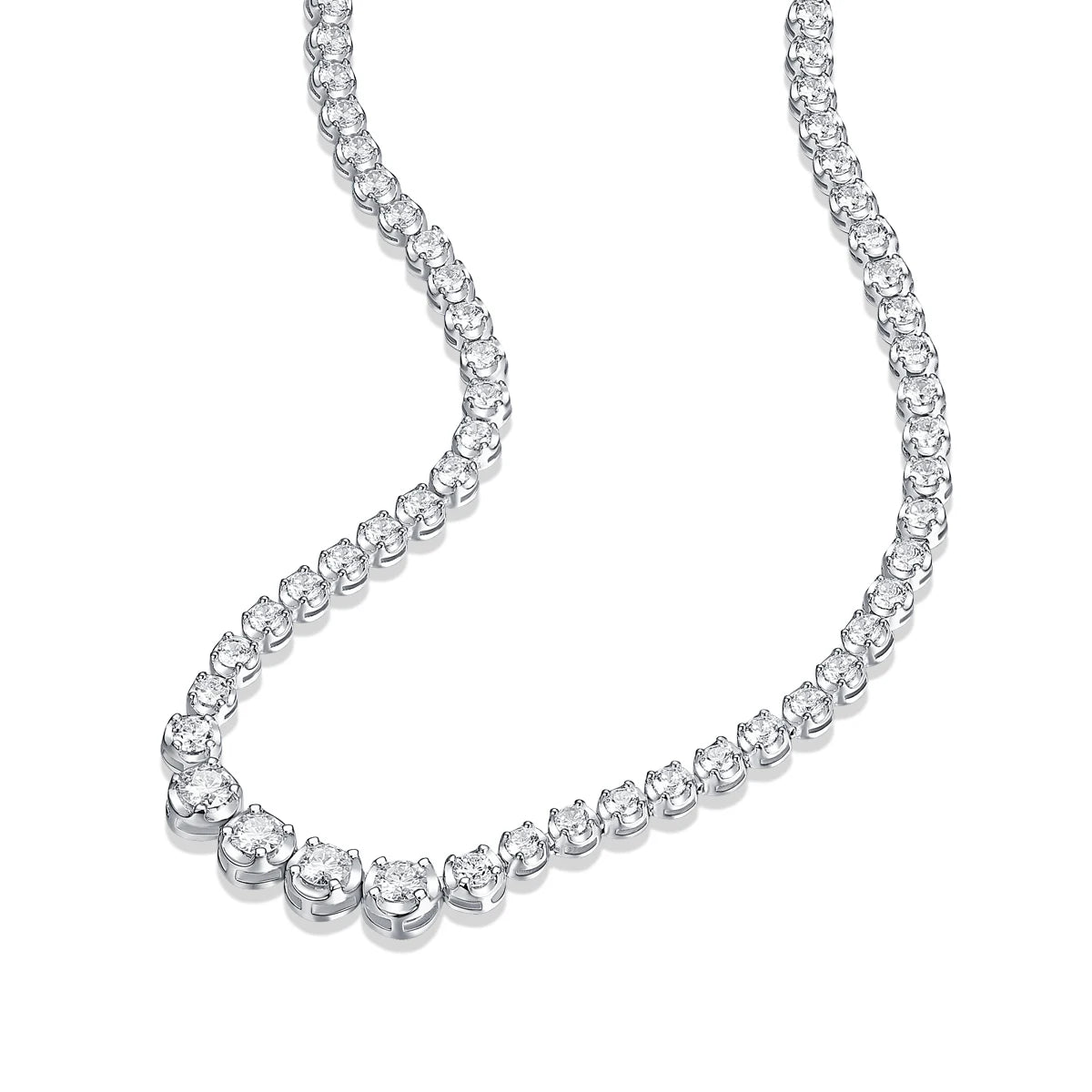 925 Moissanite Necklace Pendant With Certificate Gift For Women