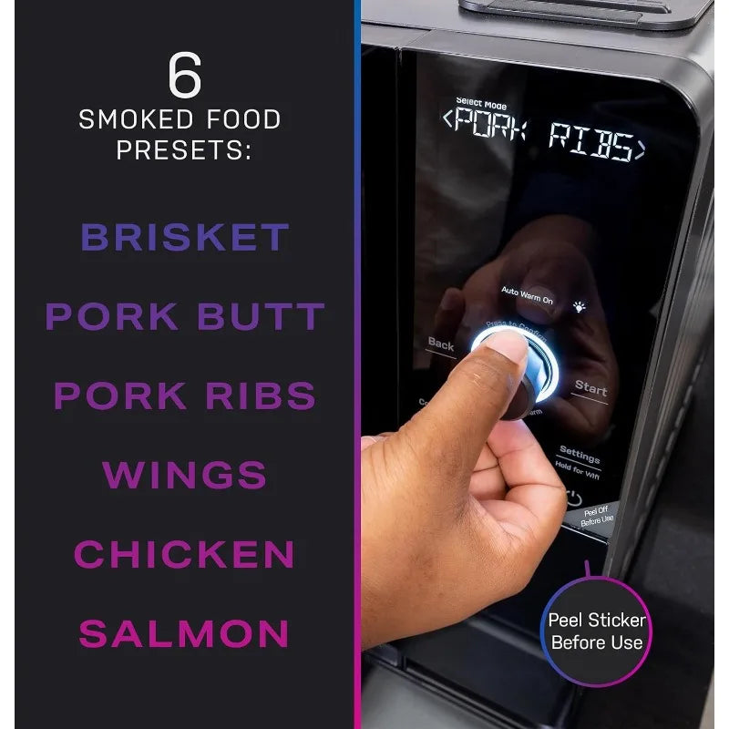 Smart Indoor Pellet Smoker With WiFi And Active Smoke Filtration
