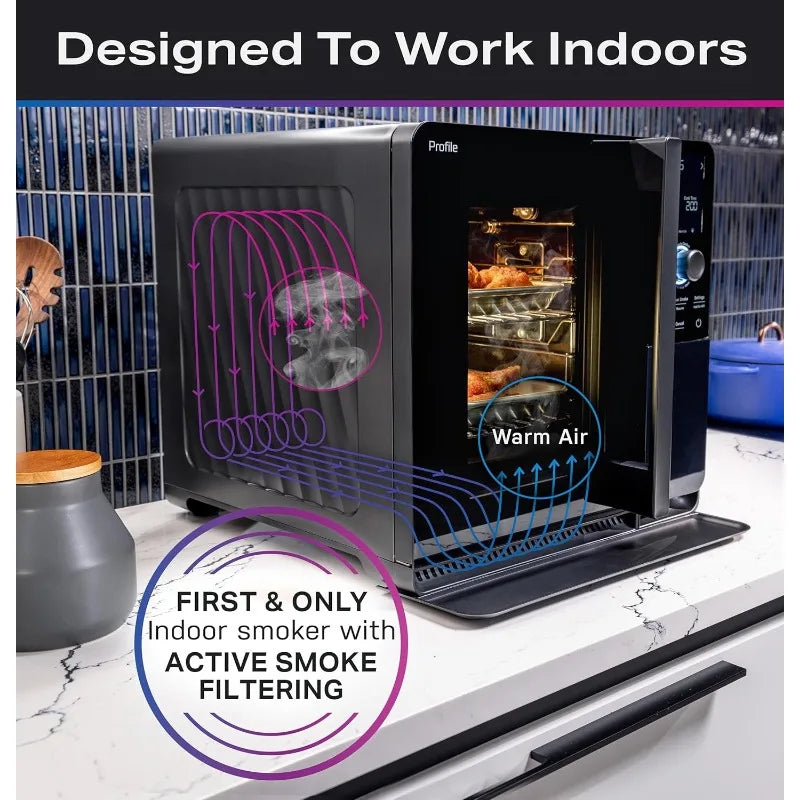 Smart Indoor Pellet Smoker With WiFi And Active Smoke Filtration