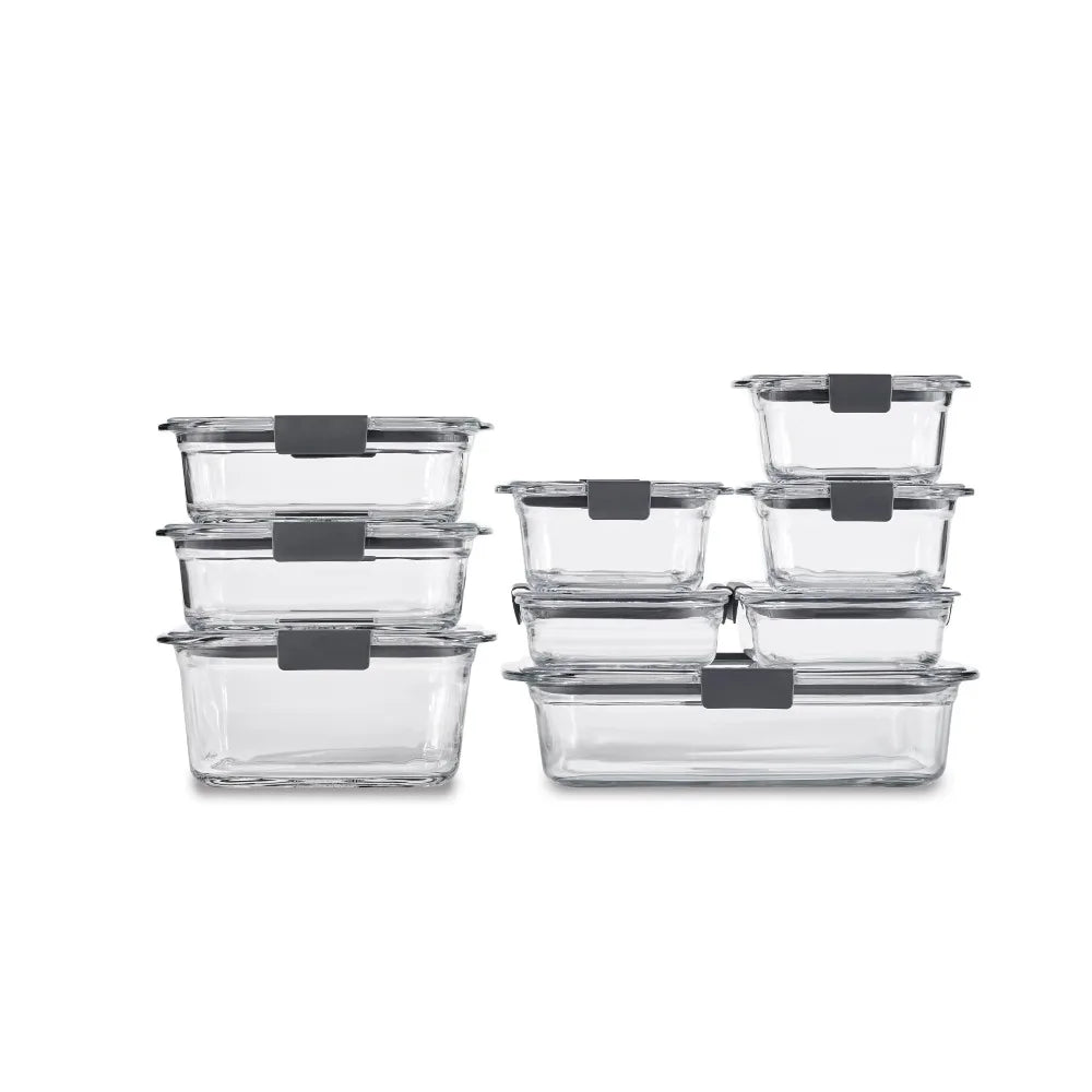 Premium Glass Food Storage Containers BPA Free Leak Proof