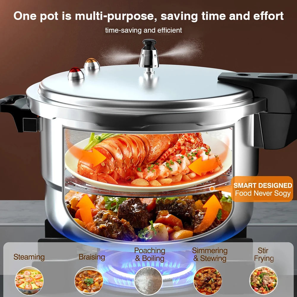 Pressure Cooker With Steaming Plate For Gas Stove And Induction Cooker