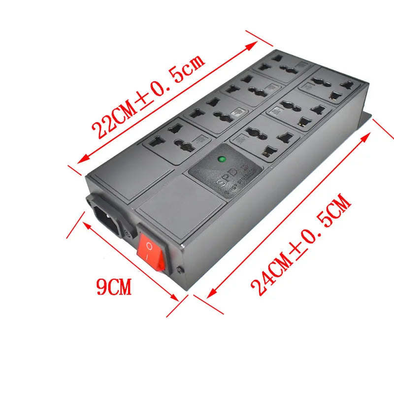 Strider Rui C14 Port PDU Power Strip Surge Protection