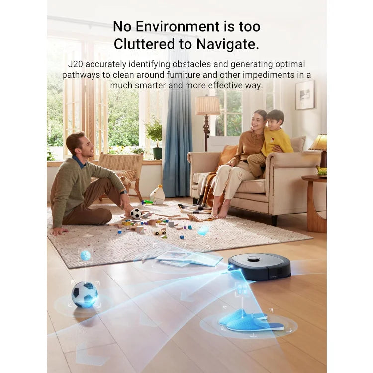 J20 Robot Vacuum Self Emptying With 8000Pa Suction And Mop