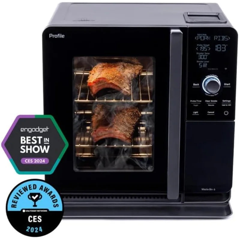 Smart Indoor Pellet Smoker With WiFi And Active Smoke Filtration