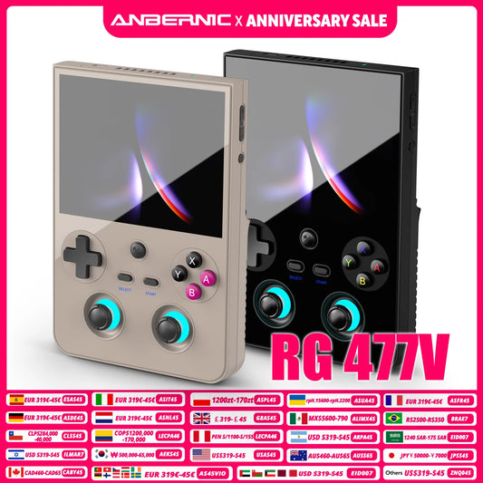 Anbernic RG477V Handheld Retro Game Console Android 14 Dimensity 8300