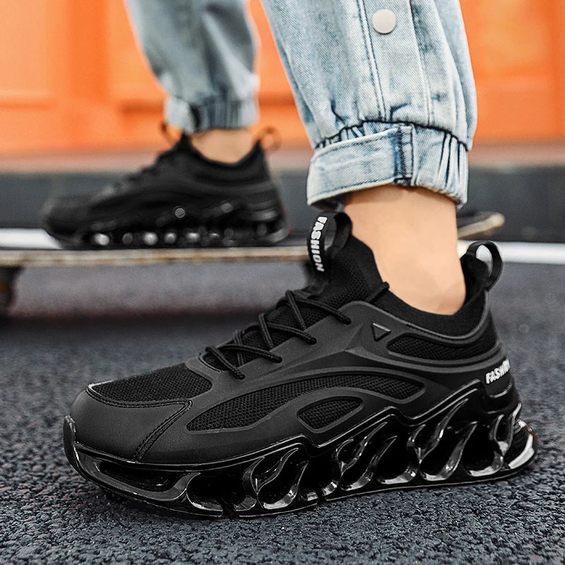 Lexsan Men's Casual Sneakers Breathable LaceUp Running Shoes