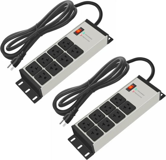 Heavy Duty Power Strip Surge Protector 20A 8 Outlets