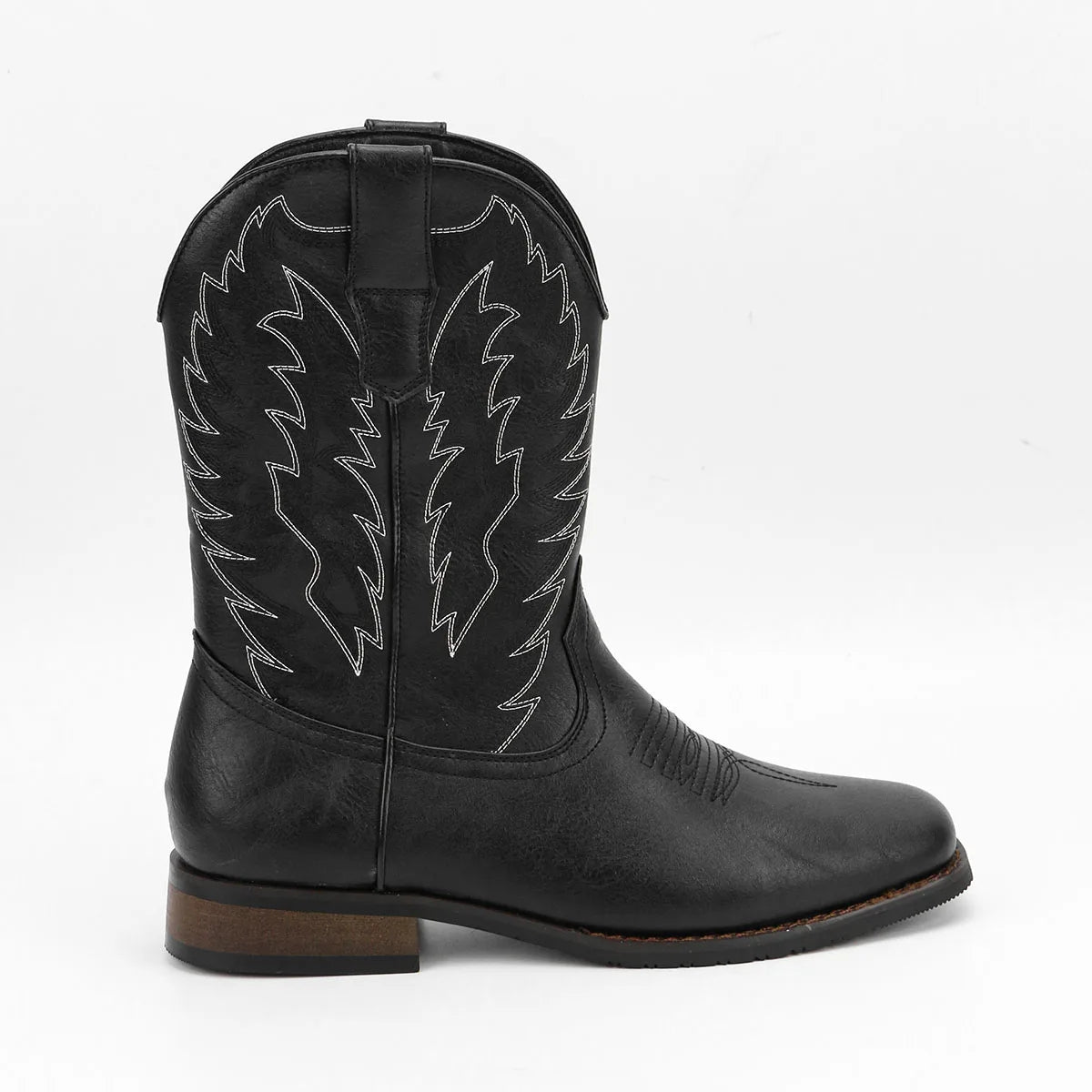 Men's Desert Cowboy Boots Square Toe Embroidered Phoenix Western