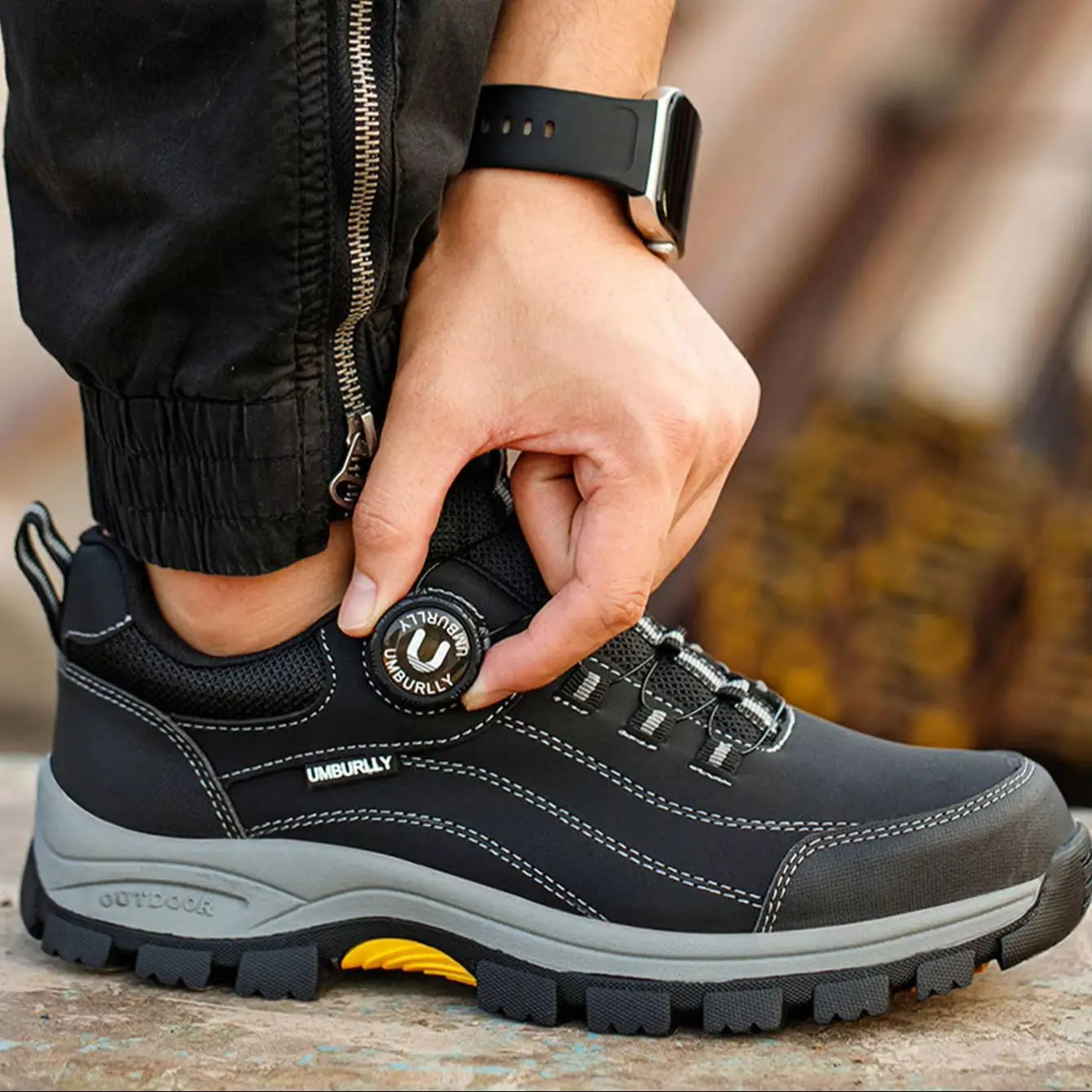 Men's Steel Toe Safety Shoes Puncture Resistant Lightweight Upper