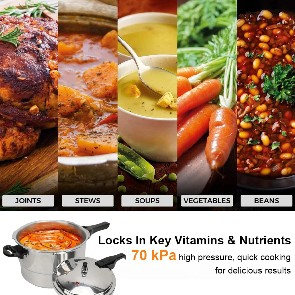 Pressure Cooker With Steaming Plate For Gas Stove And Induction Cooker